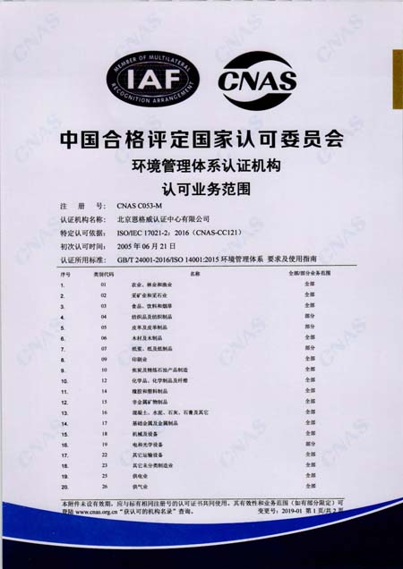 环境管理体系认证机构